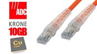 Cabo de rede Cat. 6 S-STP LSZH KRONE laranja 0.5m