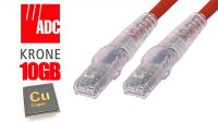 Cabo de rede S-STP Cat.6 LSZH KRONE Vermelho 1m