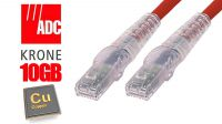 Cable de red S-STP Cat.6 LSZH KRONE Rojo 1m