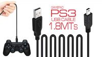 Cabo USB para comandos da PS3 1,8m