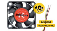 Pack de 10 Ventiladores 40mm x 40mm x 10mm