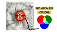Ventilador Kepler 80x80mm 4 leds