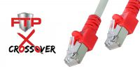 Cable de red Cross Over SFTP Cat. 5E Gris/Rojo