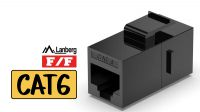 Conector Keystone UTP RJ45 H/H Cat.6 Negro