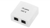 Caixa SuperficieE Cat.6 UTP 2X RJ45 - Branco