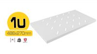 Prateleira Fixa  19" 1U/500X280MM - Cinza
