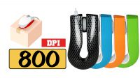 Ratón óptico Logo U-Shape 3 botones con scroll USB 800dpi