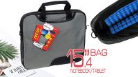 Mala para portátil 15.4" Logo nylon com alça cinza