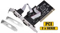 Tarjeta Longshine PCI 2 puertos serie RS-232 opción bajo perfil