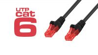 Cable de red UTP Cat.6 CCA Negro