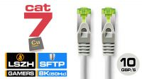Cabo S/FTP Cat.7 CU LSZH AWG26 cinza 5m
