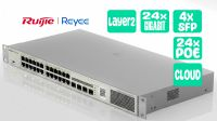 Switch Ruijie/Reyee 24p. Giga PoE+ 4xSFP cloud Managed 370W