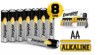 Pila AA/LR6 Energizer alcalina 1.5v blister (8unid.)