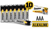 Pila AAA/LR03 Energizer alcalina 1.5V pack (10unid.)