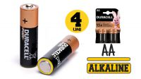 Pilas AA alcalinas 1.5V DURACELL blister (4unid.)