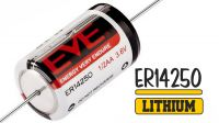 Pila 1/2 AA ER14250 EVE de Litio 1.2Ah con cable 3.6V