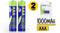 Pila AAA recargable Energenie Ni-MH 1.2V 1000mAh (2unid.)