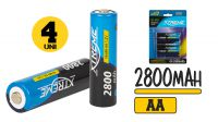 Pilha AAA recarregável 2800MAH  NIMH em blister  (4)