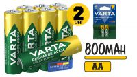 Pila AA recargable R6 Ni-MH  Varta 800mAh (2unid.)