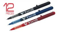 Bolígrafo rotulador de tinta liquida Pilot V-Ball 0.5mm (12unid.)