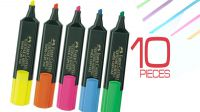 Marcador Fluorescente Faber Castell 1-5mm (10)