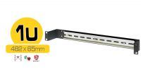 Painel 19" DIN recuado 65mm 1U