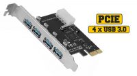 Tarjeta PCI-E 4 puertos USB 3.0