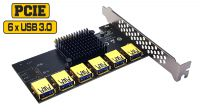 Placa PCI-E 6p. internas USB 3.0