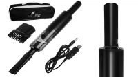 Mini aspirador portatil USB 2200mAh preto