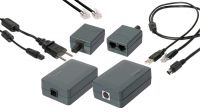 Adaptador PHASAK WireLink de Ethernet a rede eléctrica ou telefónica