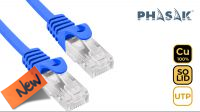 Cable de Red UTP Phasak Cat.6 CU Azul