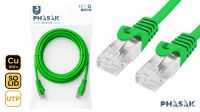 Cable de Red UTP Phasak Cat.6 CU Verde