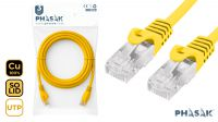 Cable de Red UTP Phasak Cat.6 CU Amarillo