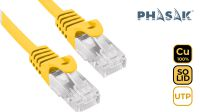 Cable de Red UTP Phasak Cat.6 CU Amarillo