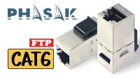 Conector Keystone Phasak H/H RJ45 FTP Cat.6 metalizado