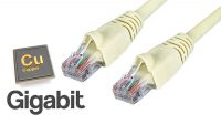 Cable de red Cat. 5E UTP marfil