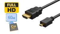 Cable Micro HDMI a HDMI M/M  1.3 Gold Plated 3m