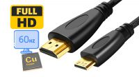 Cable Micro HDMI a HDMI M/M  1.3 Gold Plated 3m