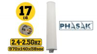 Antena exterior direccional plana de 17 dBi PHASAK