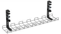 Organizador de cables estilo rejilla montage bajo mesa Negro