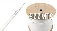 Bobine de cabo coaxial RG59 75 Ohms branca 300m