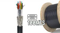 Cable multicoaxial RGB 7 conductores Negro