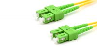 Cable de fibra óptica SM OS2 9/125 SC-SC/APC LSZH DX Amarillo