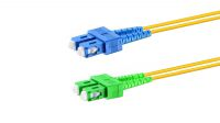 Cable fibra óptica SM OS2 9/125µ SC/UPC - SC/APC LSZH DX Amarillo 2m