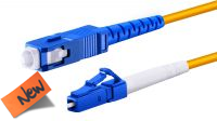 RL 1882 : Cable de fibra óptica SM OS2 9/125 SC/UPC-LC/UPS SX LSZH Amarillo 1m (2 m)