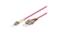 Cable de fibra óptica duplex 50/125 OM4 LC-SC