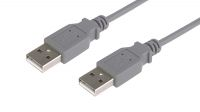 Cable USB Tipo A-A Gris 50cm