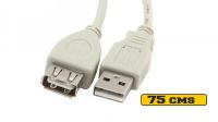Cable extensor USB 2.0 Tipo A Macho a A Hembra Gris