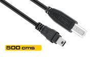 Cable de conexión USB 2.0 tipo B - Mini A 5 pines