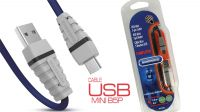 Cable USB A Macho - USB mini B Macho AWG28 Azul